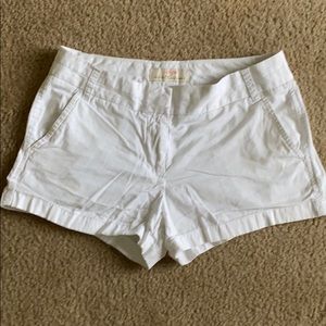 White Chino JCrew Cotton Shorts